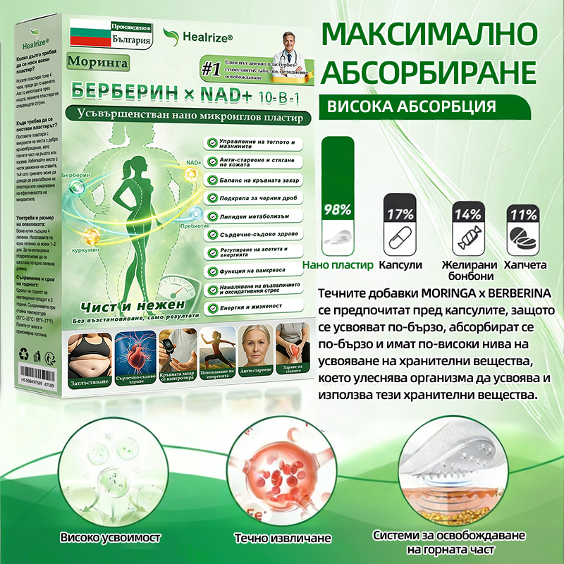 Официален магазин | 🧑‍⚕️ 𝑯𝒆𝒂𝒍𝒓𝒊𝒛𝒆® 𝑴𝒐𝒓𝒊𝒏𝒈𝒂 · 𝑩𝒆𝒓𝒃𝒆𝒓𝒊𝒏𝒆 × 𝑵𝑨𝑫+ 10-в-1 Усъвършенстван𝒂 нано микр𝒐иглена лепенка (Само веднъж на ден, видими промени за 7 дни) ✅ При затлъстяване, отпусната кожа, диабет, сънна апнея, ставни проблеми и още🥝